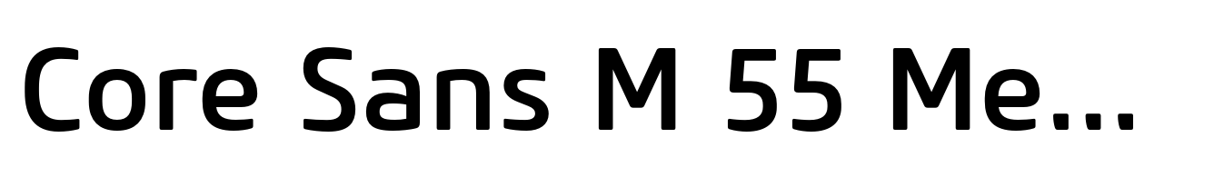 Core Sans M 55 Medium